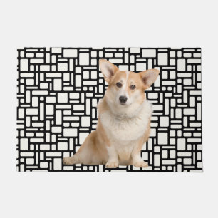 Cute Abstract Corgi  Doormat