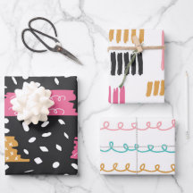 Cute Abstract Doodle Stripes Strokes