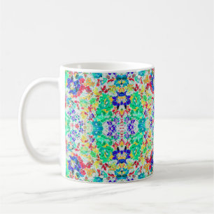 Cute abstract floral pattern coffee mug