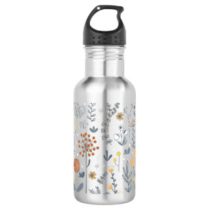Cute Abstract Floral Seamless Pattern 532 Ml Water Bottle