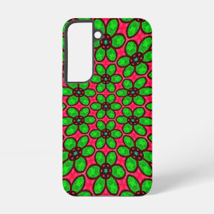 Cute Abstract Flowers Pattern Samsung Galaxy Case