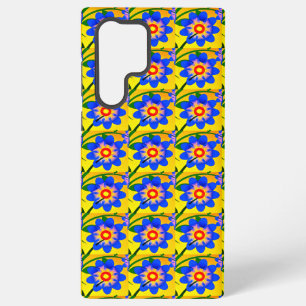 Cute Abstract Flowers Pattern Samsung Galaxy Case