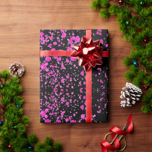 Cute Abstract Purple Blotched  Wrapping Paper