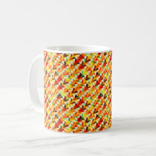 Cute abstract triangles pattern coffee mug