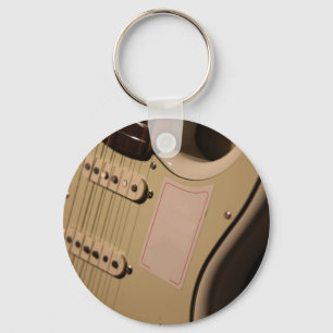 Cute Acoustic Guitar Key Ring