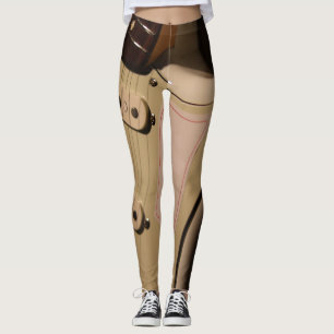 Cute Acoustic Guitar Leggings
