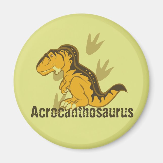 Cute Acrocanthosaurus Magnet (Front)