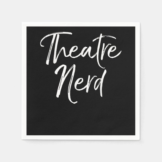 Cute Acting Acter Lover Actor Actress Nerd Napkin (Front)