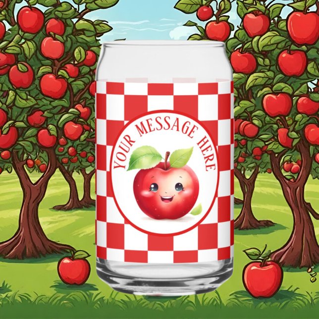 Cute add message apple lovers  can glass (Creator Uploaded)