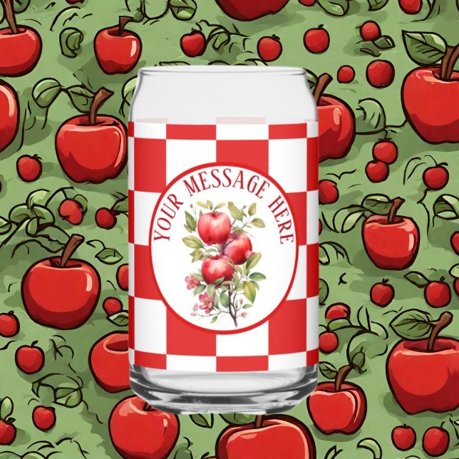 Cute add message apple lovers  can glass (Creator Uploaded)