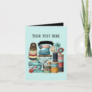 Cute add text flower lovers  card