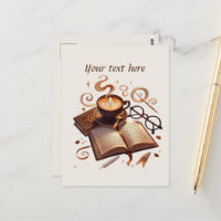Cute add your text coffee shop 