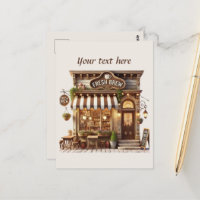 Cute add your text coffee shop