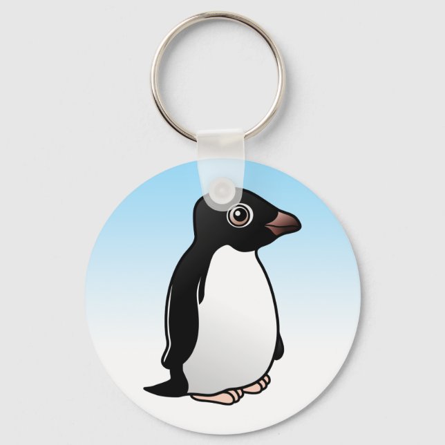Cute Adelie Penguin Key Ring (Front)