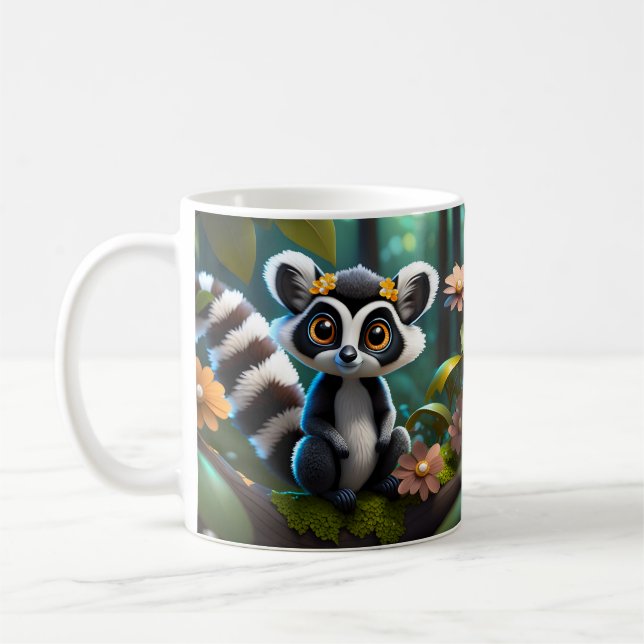 Cute Adorable Baby Animals Coffee Mug (Left)