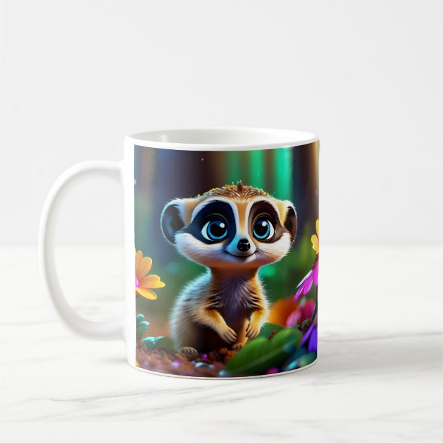 Cute Adorable Baby Animals Coffee Mug (Left)