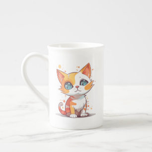 Cute Adorable Brown Cat-57667 Bone China Mug