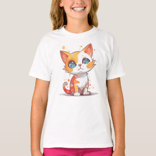 Cute Adorable Brown Cat-57667 T-Shirt