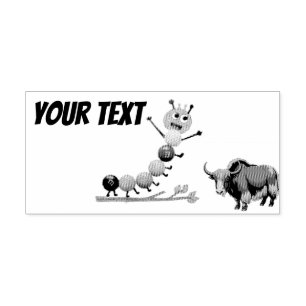 Cute & adorable brown Yak Self-inking Stamp