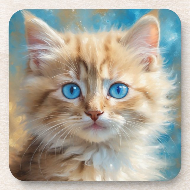 Cute Adorable Cat-37823 Coaster (Front)
