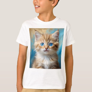 Cute Adorable Cat Portrait T-Shirt