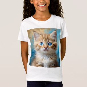 Cute Adorable Cat Portrait  T-Shirt