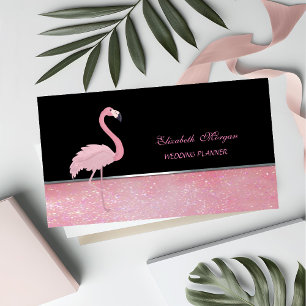 Cute Adorable  Elegant ,Pink Flamingo Business Card