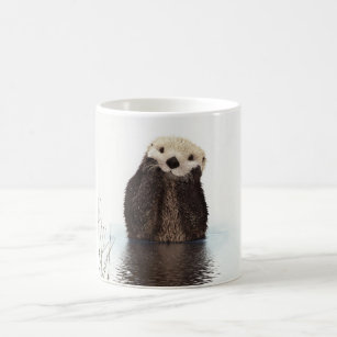 Cute Adorable Fluffy Otter Animal Coffee Mug
