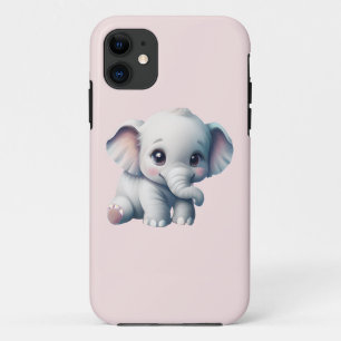 Cute Adorable Kawaii Baby Elephant   Case-Mate iPhone Case