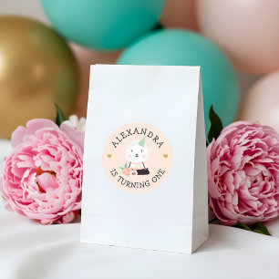 Cute Adorable Lamb Party Animal Classic Round Sticker