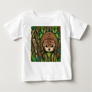 Cute Adorable Little Baby Beaver Baby T-Shirt