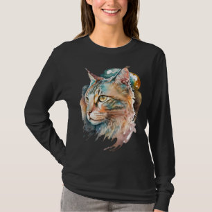 Cute adorable unique original watercolor cat  11 T-Shirt
