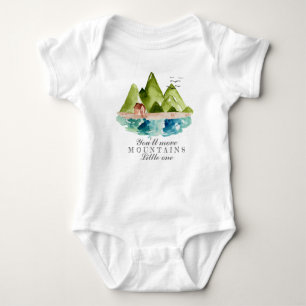 Cute adventure moutain baby shirt bodysuit