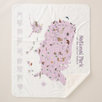 Cute Adventure National Park Map Woodland Nursery 