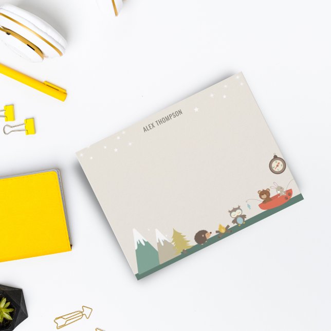 Cute Adventure Woodland Kids Stationery Card (Creator Uploaded)