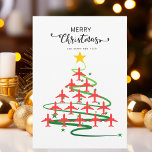 Cute Aeroplane Christmas Tree, Minimalist Photo Holiday Card<br><div class="desc">Design features a minimalist illustration of a Christmas tree made from images of aeroplanes. The back has Xmas wishes "Merry Christmas and Happy New Year" "Love, family names" with a family portrait option. Card can be customised with a different message or family photo. Perfect for the holidays! Contact me for...</div>