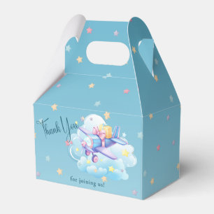 Cute Aeroplane New Arrival Baby Shower Favour Box