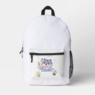 Cute Aesthetic Hamster Backpack