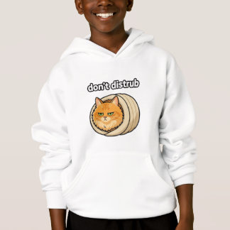 Cute Aesthetic Orange Cat Don't Disturb button