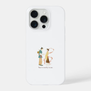 Cute Aesthetic Traditional Anime Couple Worthy  iPhone 15 Pro Case