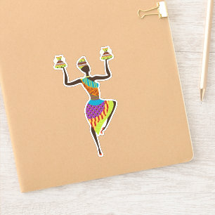 Cute African lady art