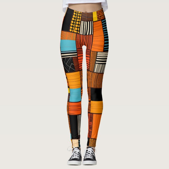 Cute African Print  Leggings (Front)