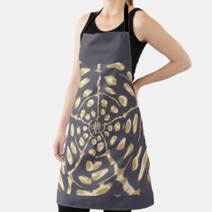 Cute African Smart Blue Olive Green Art Design Apron