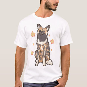 Cute African wild dog drawing T-Shirt