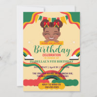 Cute afro bow African american girls Birthday 