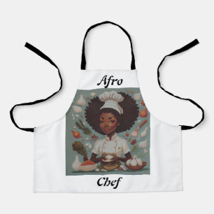 Cute Afro Chef Apron