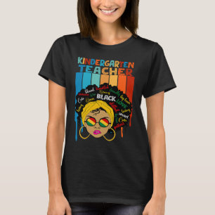 Cute Afro Smart Black History Month For Kindergart T-Shirt