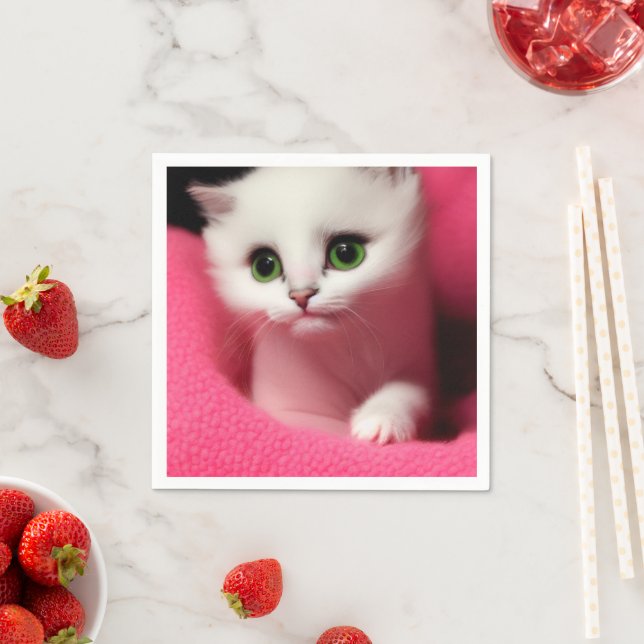 Cute Ai Kitten Napkin (Insitu)