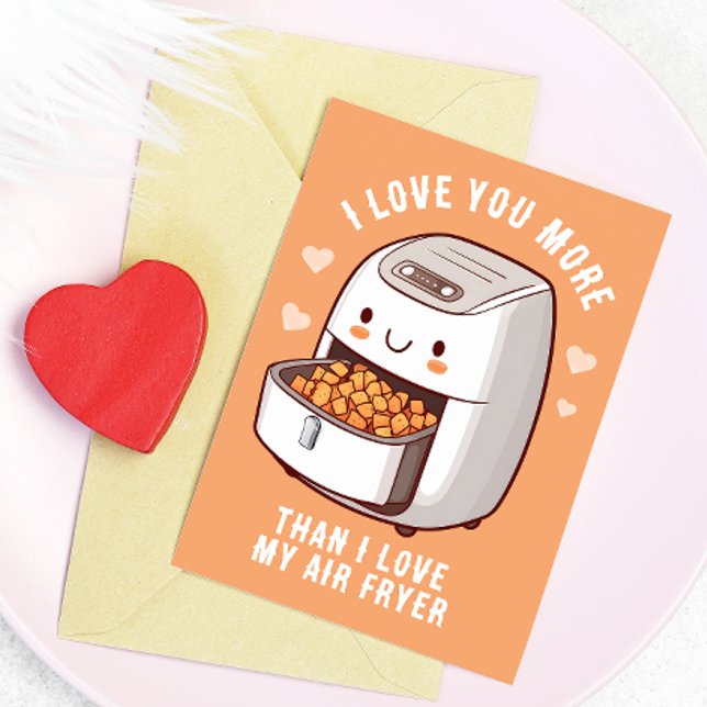 Cute Air Fryer Valentine's Day Card  (Creator Uploaded)