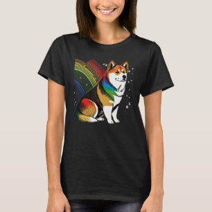 Cute Akita Inu Dog on Akita Inu T-Shirt